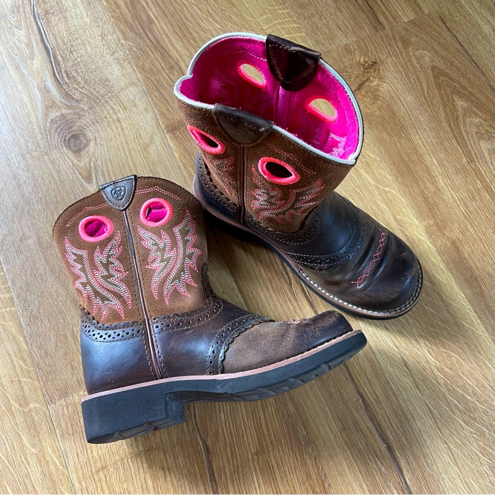 Ariat Babyfat Boots - Little Girl Size 1 - Style 10017309